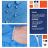 Blue Disposable Coveralls with Hood, XXL, 1 Pack 50 GSM PP Painters Suit Disposable