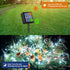4 Pack 33ft 100 8 QITONG Solar Fairy Lights, Each LED White Christmas String Light Outdoor Waterproof, Modes Silver