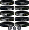 Inkstone - 10-Pack Motivational Silicone Rubber Wristbands - Success, Focus, Believe - Unisex Adult Size