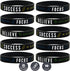 Inkstone - 10-Pack Motivational Silicone Rubber Wristbands - Success, Focus, Believe - Unisex Adult Size