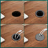 Litoexpe Black Desk Cord Grommets, 2 Inch Plastic Grommet Cable Hole Cover for Office Equipment