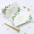 4x6 20-Pack) Set, Gooji Greenery Leaves Gold Foil Thank You Cards (Bulk Matching Peel-and-Seal White Envelopes |