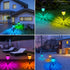 IP65 SMY Lighting Solar Outdoor Path Lights, Color Changing Waterproof Auto On/Off Solar Landscape Pathway LED Lights