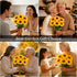 4 Pack 18 3.4 Inch Solar Garden Lights Outdoor, Solar Sunflower Lights with Head Flowers, Waterproof Flowers Light Fall
