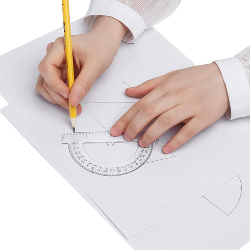 Mr. Pen Small Protractor, 4 Inch, Pack of 3, Protractor Ruler for Drafting Tools, Math Geometry, School Supplies