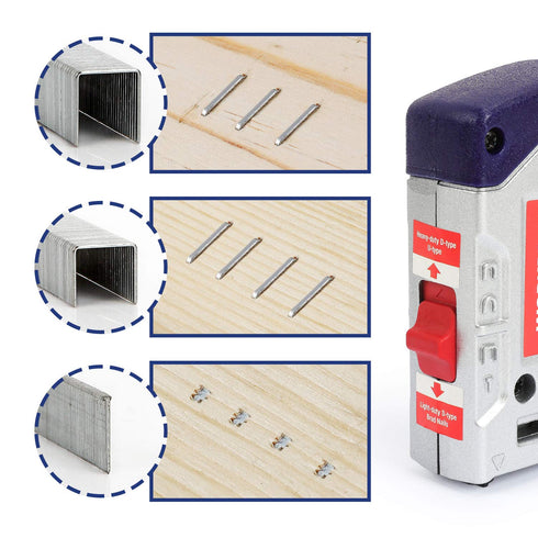 WORKPRO Heavy Duty T50 7500-Count Staples for Staple Gun, 1/2"+3/8" Staples and 5/8" Brad Nails