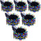 KENTA Solar Christmas Lights Outdoor 6 Pack 240FT 600 LED Solar String