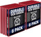 Samsill Durable .5 Inch Binder, Made in the USA, Round Ring Customizable Clear View Binder, Red, 8 Pack