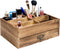 Liry Products Rustic Wooden Organizer Cosmetic Storage Cabinet Makeup Display Box Office Supplies Desktop
