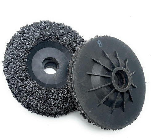 SIGNI 5 Pack SiC Plastic Back Grinding Wheel for Granite/Marble/Concrete and Glasses, 4.5 INCH, 8 GRIT