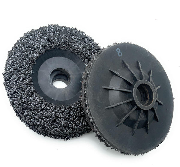 SIGNI 5 Pack SiC Plastic Back Grinding Wheel for Granite/Marble/Concrete and Glasses, 4.5 INCH, 8 GRIT