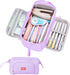 Large Pencil Case for Girls, Big Capacity Pouch for Back to School Supplies, Cute Organizer for Teens