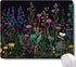 Apottwal Black Beauty Blue Flowers Plants Mouse Pad,Brightly Colored Unique Design Computer Mousepad
