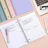 SUNEE 5 Pack Spiral Notebooks, 1-Subject, College Ruled Paper, 8" x 10-1/2", 70 Sheets per Notebook, Pink, Purple,