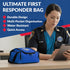 10.5" 5" 8" Dixie EMS Dixigear Empty First Responder II Bag x x - Blue