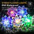 50 ITICdecor Solar Flower String Lights Outdoor Waterproof LED Solar String Lights for Outside Decorative for Garden