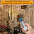9.6" 16.5" Set Stairway(Black,4 Set) Tessco for you Metal Wall Mount Candle Sconces with LED Flameless Taper Candles
