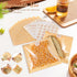 200 Packaging, 19x18cm Pcs Small Kraft Paper Bread Bags with Window, Food-grade Bakery Snack Semi-coated Paper Bags