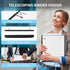 WOT I Telescoping 3 Ring Binder, 1 Inch, 1PC - White, Flexible Binder with Expandable Spine