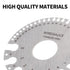 Metal Sheet Thickness Gauge & Dual-Sided Round Metal Sheet Gauge, Stainless Steel Wire Thickness Measurement Tool