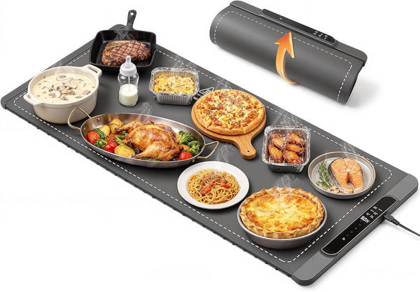 Ieuan Warming Mat For Food Extra Large 36"x15", Electric Warming Tray with 14-Level