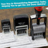 MaxMark Heavy Duty Date Stamp with Exclusive 12-Year Band, Large Date Size - Black Ink