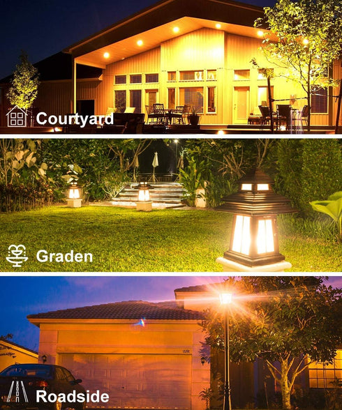 12V LED Light Bulb, 60W Equivalent E26, 7W 630Lm, 12 Volt Low Voltage Lights, 6 Pack 2700K Warm White