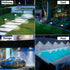 4 Pack 2 Toodour Solar Spot Light Outdoor, Solar Lights Outdoor with Modes, Waterproof Solar Powered Flood Lights