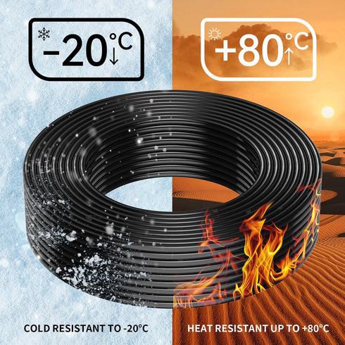 Mziklr 20 2 16.4FT Wiring,12V/24V Gauge Conductors Electrical Wire, Flexible Low Voltage PVC Copper Clad Aluminum
