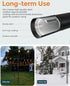 2 Pack 5-Prong (10FT) FLP02B LANDVOI Metal String Light Poles for Outside Hanging - Backyard, Garden, Patio, Lighting