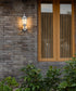FDS2542EW (Bulb FUDESY Outdoor Wall Lantern, Exterior Waterproof Wall Sconce Light Fixture, White Front Porch Light