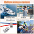 Zhengmy 50 22.5 mm/ 0.89 Inch Pcs Trailer Frame Wire Clips Stainless Steel Metal Cable Clips Solar Panel Double Wire