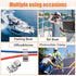 Zhengmy 300 22.5 mm/ 0.89 Inch Pcs Trailer Frame Wire Clips Stainless Steel Metal Cable Clips Solar Panel Double Wire