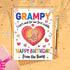 Moonlit93 Grampy - I Can't Wait For Our First Cuddle Happy Birthday From The Bump! Card - Ideas Birthday Card