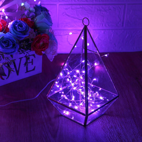 XINKAITE (10FT/3Meters) Purple Fairy Lights - Waterproof LED Starry String Lights for Indoor & Outdoor DIY Decoration