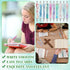 Yeaqee 50 Pcs Motivational Quotes Ballpoint Pens Bulk, Stylish Retractable Gift Pens for Women Students, Pastel Style