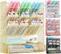 Spacrea Mesh Pen Organizer, Pencil Holder for Desk, Desk Organizer with Drawer for School, Home, Art Supplies, Gold
