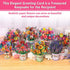 8 Pack 3D Paper Flower Pop Up Cards, Flower Bouquet Card Popup Greeting Cards for Mother's Day, Graduation