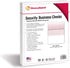 DocuGard Burgundy Marble Middle Check, 8.5 x 11 Inches, 24 lb, 500 Sheets, 1 Check Per Sheet