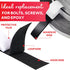 Hook and Loop Tape, Black, 1 inch x 10ft, Heavy Duty Industrial Strips with Adhesive