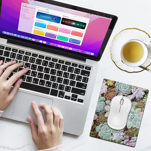 Cyanbone 5.5 7 Small Mouse Pad Cute, Mini Mouse Pads for Wireless Mouse and Laptop, Travel Mousepad with Designs