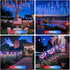 8 144 4th JMEXSUSS Red White and Blue Solar Lights, Tube LEDs Patriotic Solar Meteor Shower Lights Waterproof