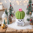 AIVCQZE Appreciation Gifts for Teacher,Handmade Knitted Cactus Thank You for Helping Me Grow,Teacher's Birthday Thank