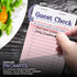 (20 Pack) 1000 Stock Your Home Pink Guest Check Books for Servers Server Note Pads, Waiter Checkbook, Food Receipt