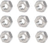 binifiMux M6 Stainless Steel Hex Nuts, Silver, Pack of 50