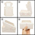 24pcs 9x9x2.5 Inch White Pie Boxes with Window for Pies, Donuts, Cookies, Muffins, Chocolates, Party