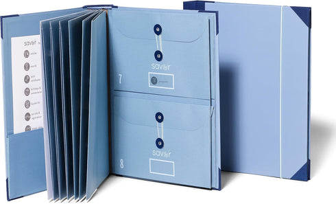 Savor Travel Keepsake Folio - Perfect Journal for Organizing Vacation Memories, Passports, Maps, Photos, Souvenirs