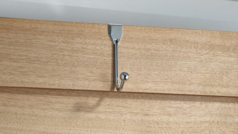 Richelieu Hardware Utility Over The Door Metal Hook, 1 in (25.5 mm), Chrome