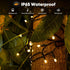 46FT 120LED 8 Brightever Solar String Lights for Outside, Solar Lights Outdoor Waterproof with Lighting Modes