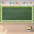 Easter Bulletin Board Border - Self-Adhesive Green Grass Bunny Flower Trim for Classroom Decor